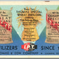 CAMDEN NJ ADVERTISING THOMAS & SON COMPANY FERTILIZERS VINTAGE POSTCARD