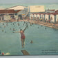 PT. PLEASANT BEACH NJ THE POOL VINTAGE POSTCARD