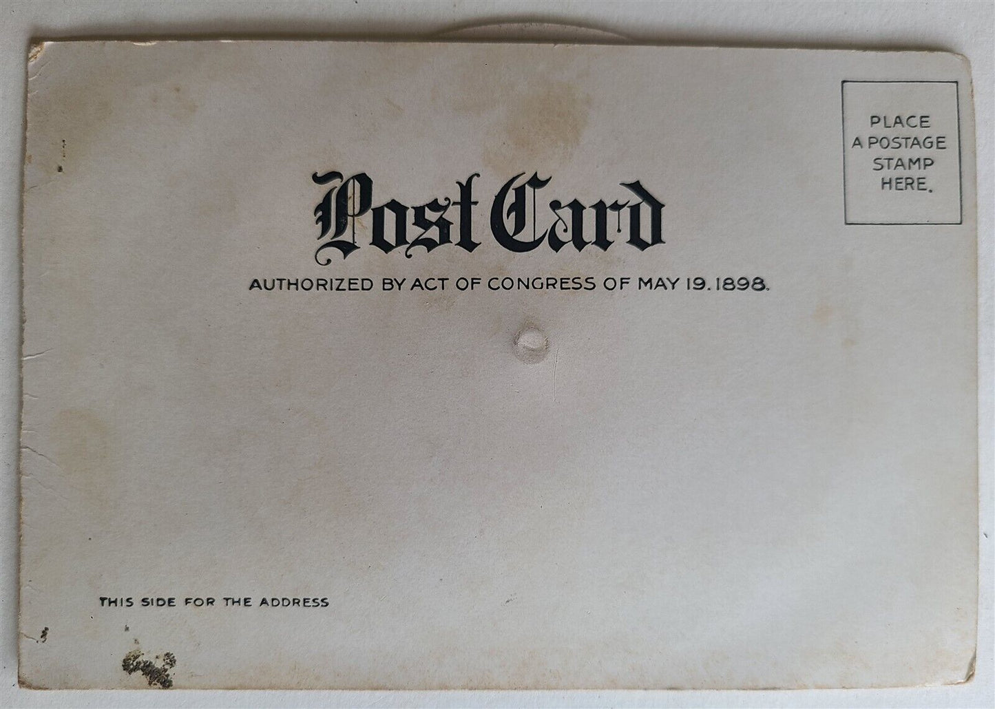 MAN w/ SPINNING CHANGING FACES ANTIQUE POSTCARD 1906