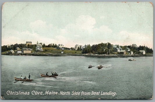 CHRISTMAS COVE ME NORTH SIDE ANTIQUE POSTCARD