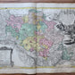 1739 LARGE MAP OF SILESIA POLAND OELSNENSIS antique 25 by 34 3/4"