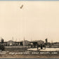 CAMP PHILLIPS KS HEADQUARTERS ANTIQUE REAL PHOTO POSTCARD RPPC