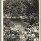 POCONO MANOR PA GLIMPSE OF LAKE MINAUSIN ANTIQUE REAL PHOTO POSTCARD RPPC