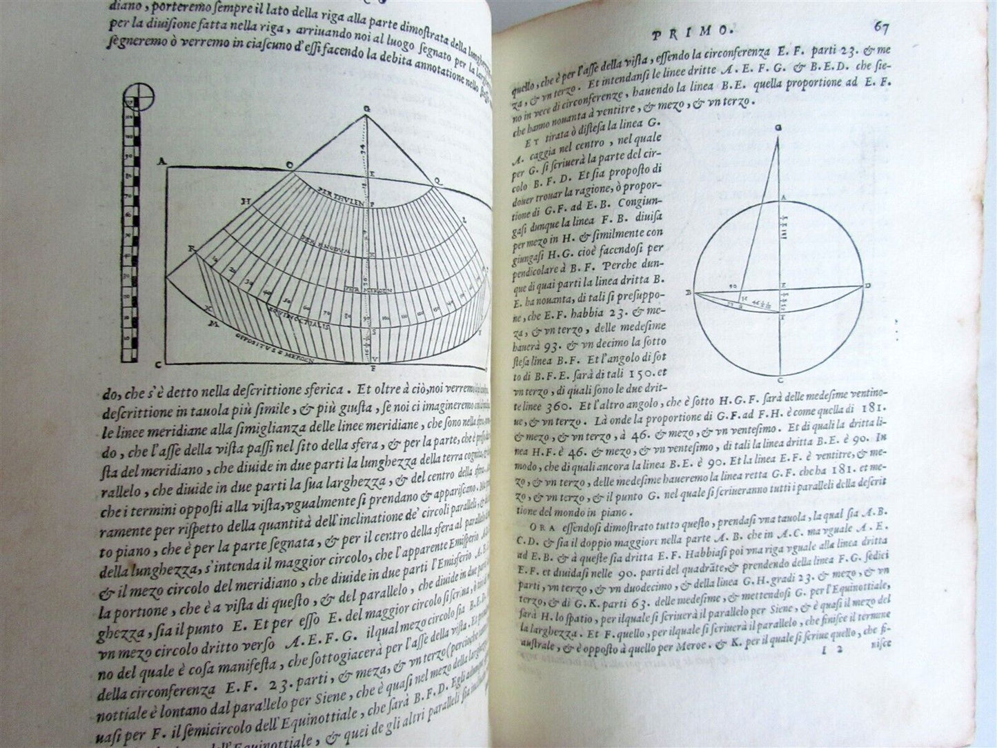 1561 LA GEOGRAFIA DI CLAUDIO TOLOMEO ALESSANDRINO by Girolamo Ruscelli ANTIQUE