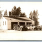 FIRE TRUCKS AT THE GARAGE ANTIQUE REAL PHOTO POSTCARD RPPC