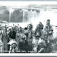 INDIANS in COSTUME at CELILO FALLS OR ANTIQUE REAL PHOTO POSTCARD RPPC