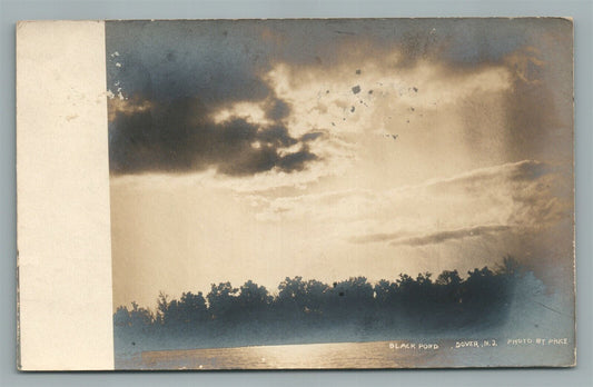 DOVER NJ BLACK POND ANTIQUE REAL PHOTO POSTCARD RPPC
