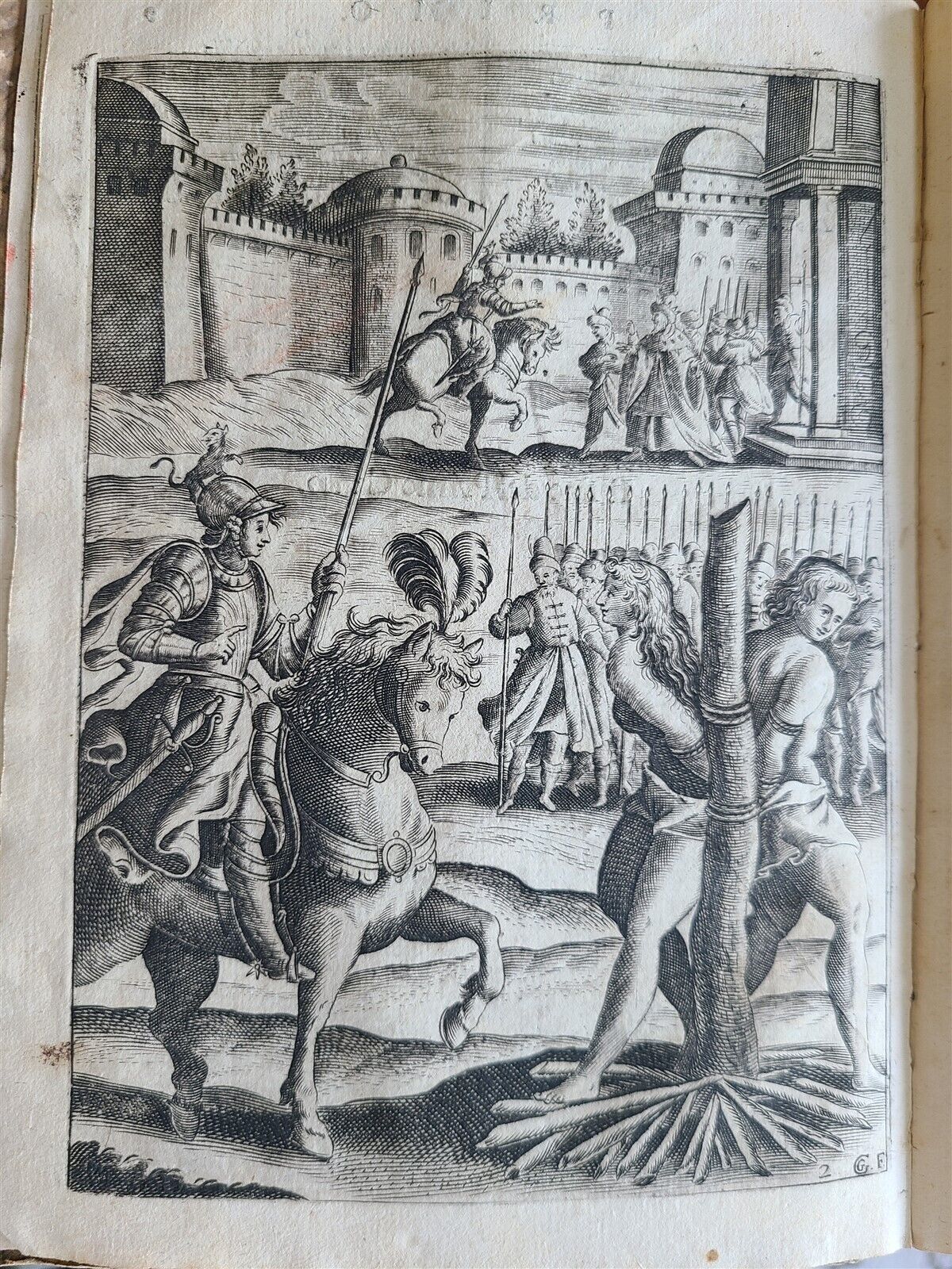 1665 LA JERUSALEMME LIBERATA di TORQUATO TASSO FULLY ILLUSTRATED antique