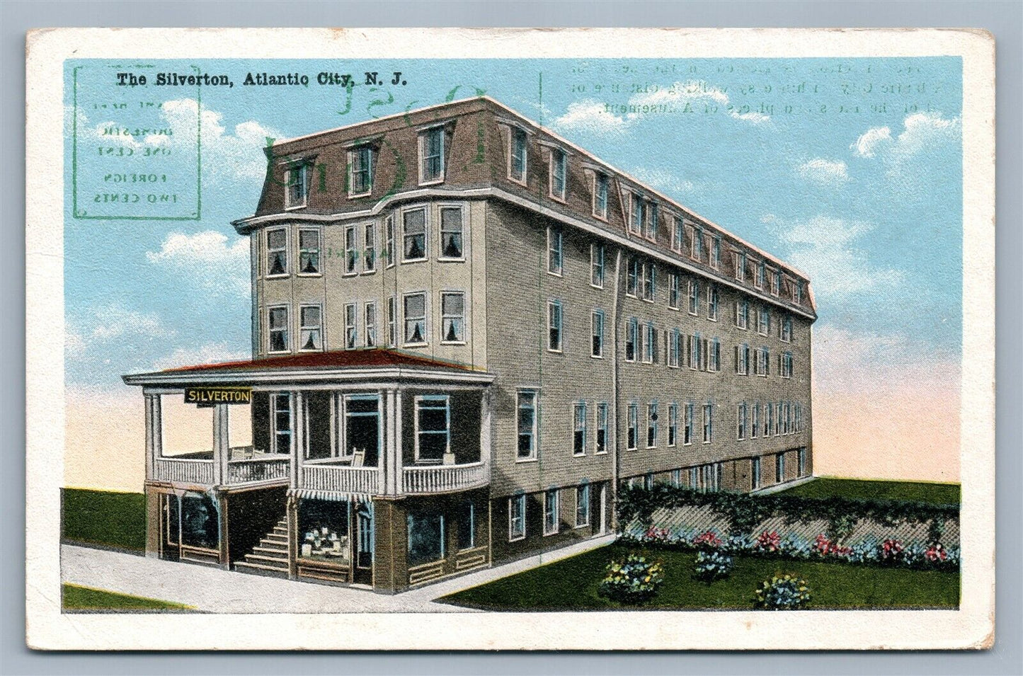 ATLANTIC CITY NJ SILVERTON ANTIQUE POSTCARD