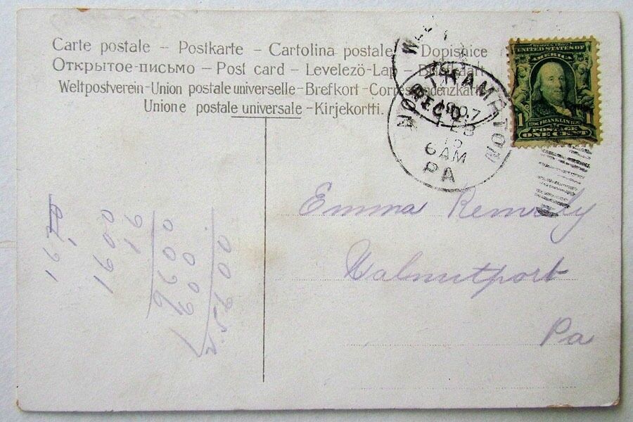 ANTIQUE 1930s POSTCARD GREETINGS FROM VIENNA LUNCH TILGHMAN STREET ALLENTOWN PA