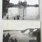 2 MICHIGAN VIEWS VINTAGE RPPC REAL PHOTO POSTCARDS - FIN LAKE & AU SABLE RIVER