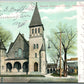 SOMERVILLE NJ SECOND REFORMED CHURCH 1909 ANTIQUE POSTCARD CORK STAMP