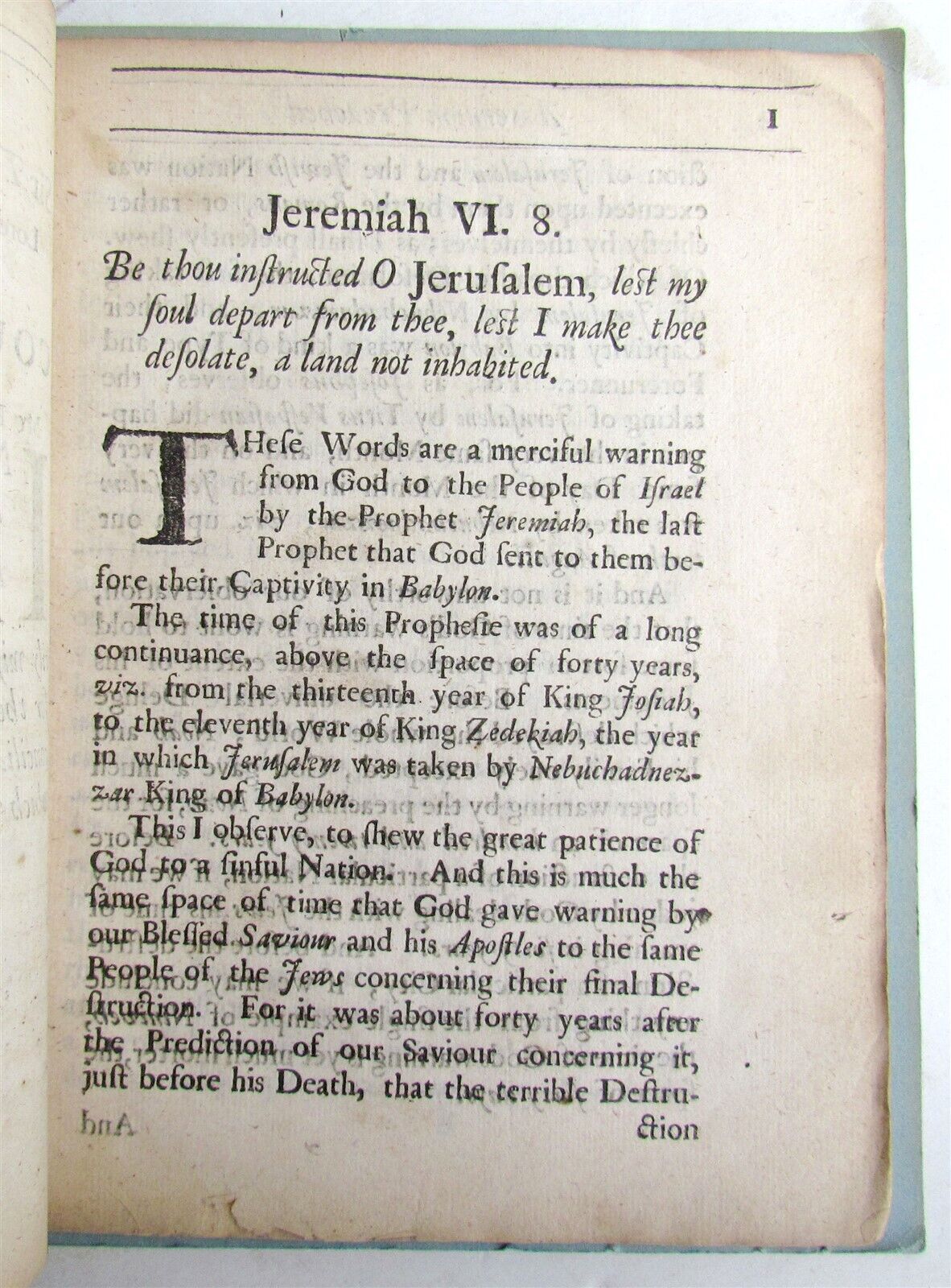 1690 Dr. TILLOTSON's FAST SERMON before LORD MAYOR antique in ENGLISH