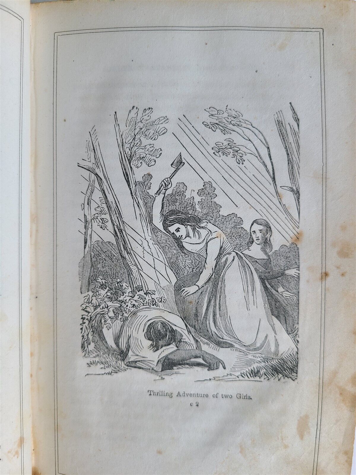 1855 TRILLING ADVENTURES AMONG INDIANS JOHN FROST antique ILLUSTRATED AMERICANA