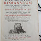 1743 ROMAN ANTIQUITIES by J. Rosinus VELLUM ARMORIAL BINDING ILLUSTRATED antique