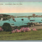 CAPE COD MA HARWICHPORT WYCHMERE HARBOR HAND COLORED ANTIQUE POSTCARD