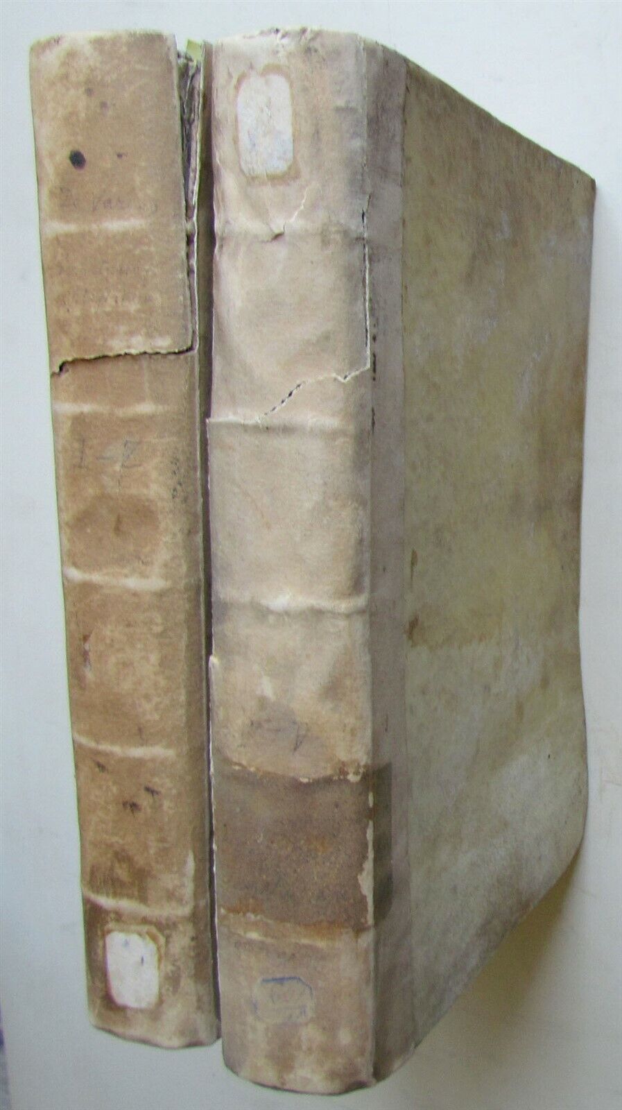 1690 VELLUM BINDING 2 FOLIO VOLUMES PROMPTUARIUM SCOTICUM C. FRANCISCI ANTIQUE