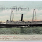 VINTAGE 1908 POSTCARD SHIP S.S. NORTH STAR - MAINE S.S. CO.