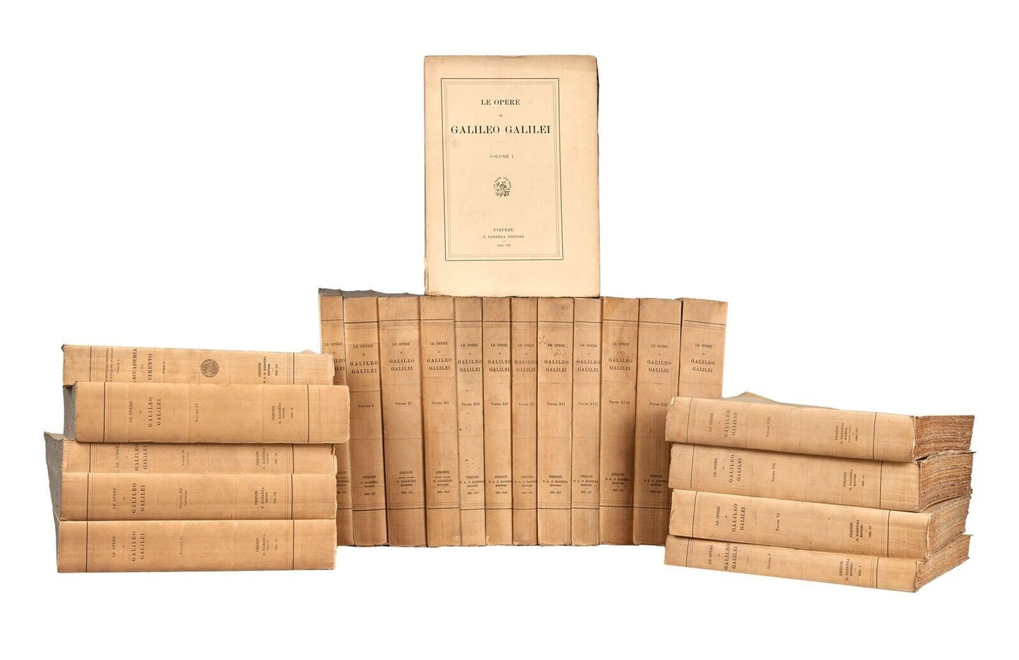 1929-1939 GALILEO GALILEI 20 VOLUMES antique ILLUSTRATED in ITALIAN