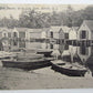 VINTAGE 1906 POSTCARD - BOAT HOUSES UNION LAKE POND MILLVILLE NJ NEW JERSEY