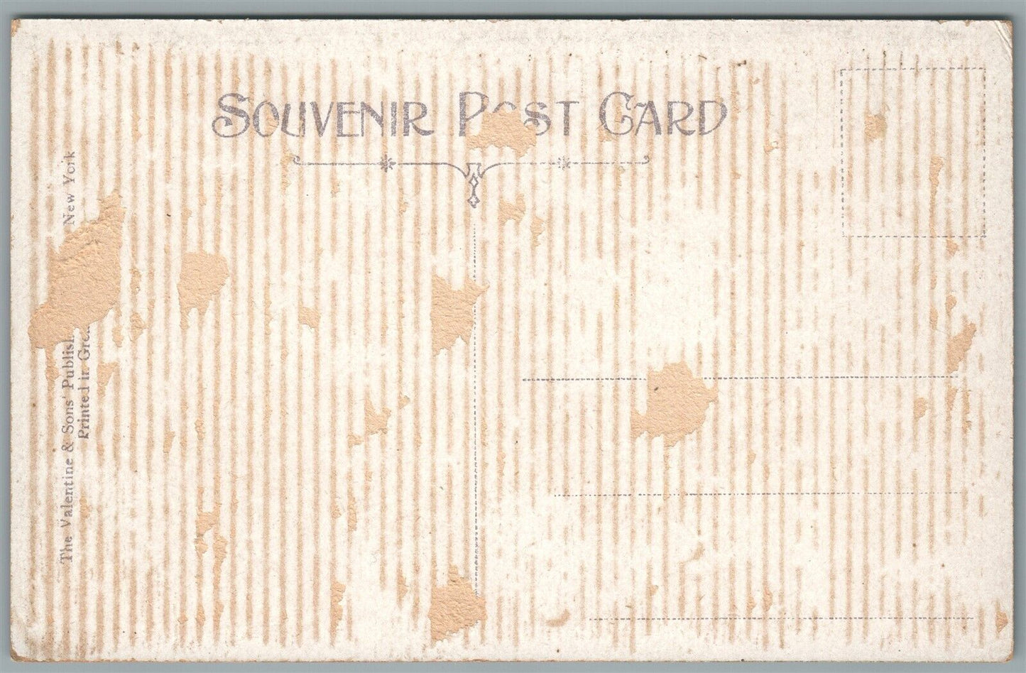 LANCASTER PA OLD RONKS MILL & DAM ANTIQUE POSTCARD