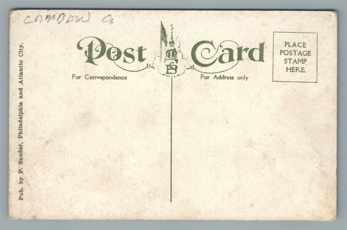 CAMDEN NJ ELK'S HOME & YMCA ANTIQUE POSTCARD