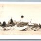 BURNT ISLAND ME LIGHT HOUSE VINTAGE 1934 REAL PHOTO POSTCARD RPPC