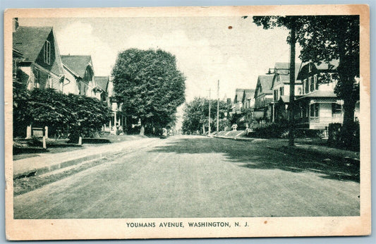 WASHINGTON NJ YOUMANS AVENUE ANTIQUE POSTCARD