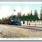 YELLOWSTONE NATIONAL PARK WY RAILROAD DEPOT ANTIQUE POSTCARD railway station