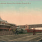 TRENTON NJ RAILROAD STATION RAILWAY TRAIN DEPOT 1911 ANTIQUE POSTCARD