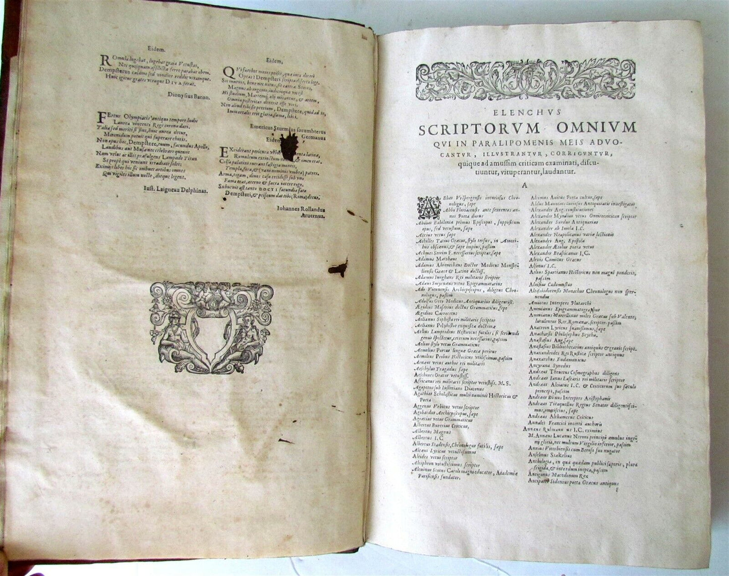 1613 ROMAN ANTIQUITIES antique FOLIO in LATIN