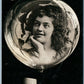 COCA COLA FACE HILDA CLARK PHOTOMONTAGE SOAP BUBBLE ANTIQUE REAL PHOTO RPPC