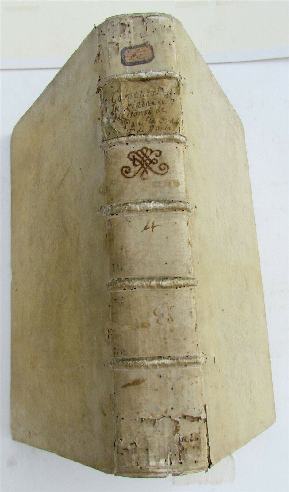 1697 VELLUM BOUND ANTIQUE FOLIO S. Francisci In Habacuc Prophetam Commentaria