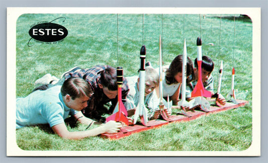 PENROSE CO ROCKETRY MODELS ESTES INDUSTRIES ADVERTISING VINTAGE POSTCARD