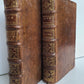 1716 DON QUIXOTE DE LA MANCHE 2 VOLS antique ILLUSTRATED RARE FRENCH EDITION