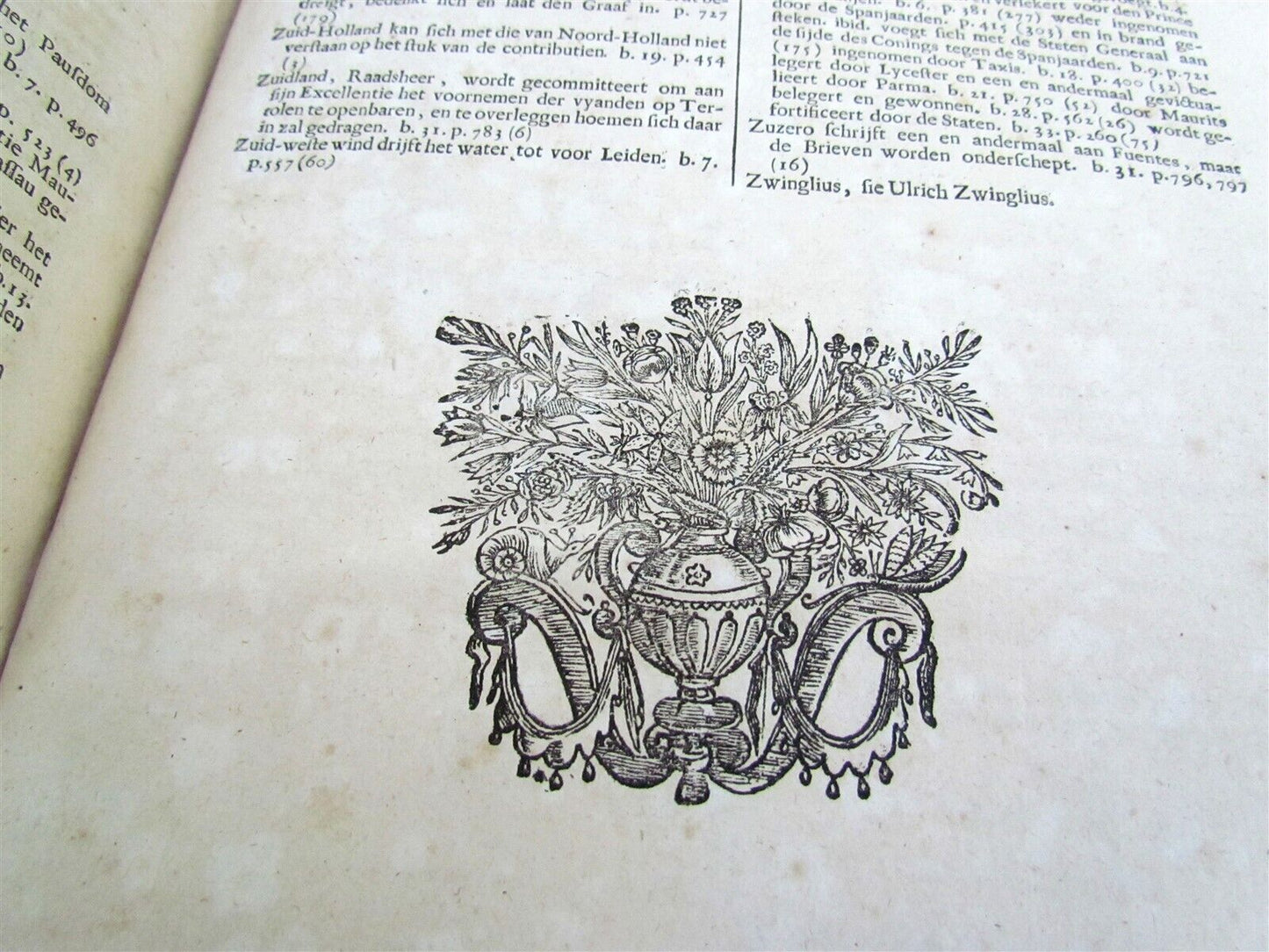 1684 HISTORY of NETHERLANDS in DUTCH VELLUM BOUND FOLIO by Pieter Bor