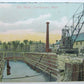 VINTAGE 1913 POSTCARD DRY DOCK CHARLESTOWN MASSACHUSETTS ship