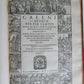 1586 RENAISSANCE EDITION OF GALEN antique FOLIO 16th century FAMOUS MEDICAL WORK