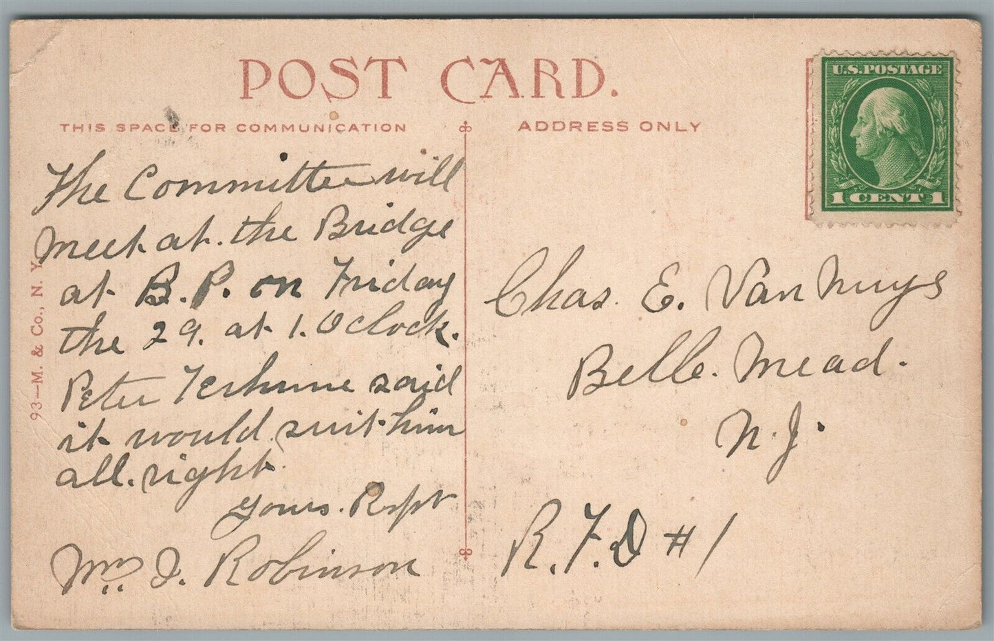 NEW YORK NY 5th AVENUE NORTH OG 42nd STREET ANTIQUE POSTCARD