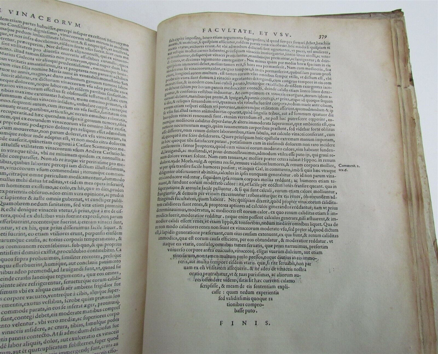 1574 MEDICAL TREATISE DONATI ALTOMARE antique VELLUM BOUND FOLIO rare