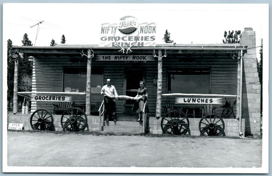 BRECKIN RIDGE CO NIFTY NOOK GROCERIES VINTAGE REAL PHOTO POSTCARD RPPC COCA COLA