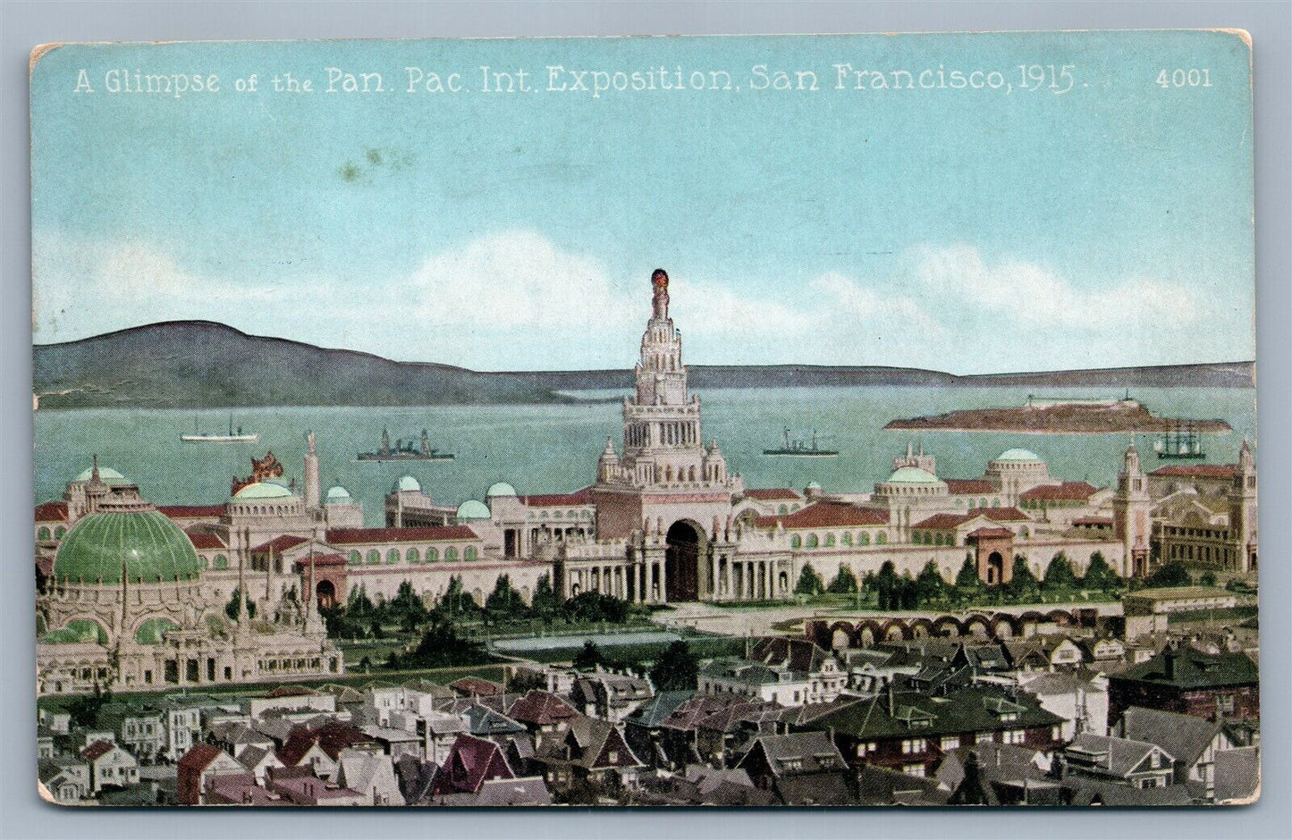 PANAMA PACIFIC INT'L EXPOSITION SAN FRANSICO CA 1915 ANTIQUE POSTCARD