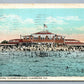 CLEARWATER FL BATHING SCENE BEACH ANTIQUE POSTCARD