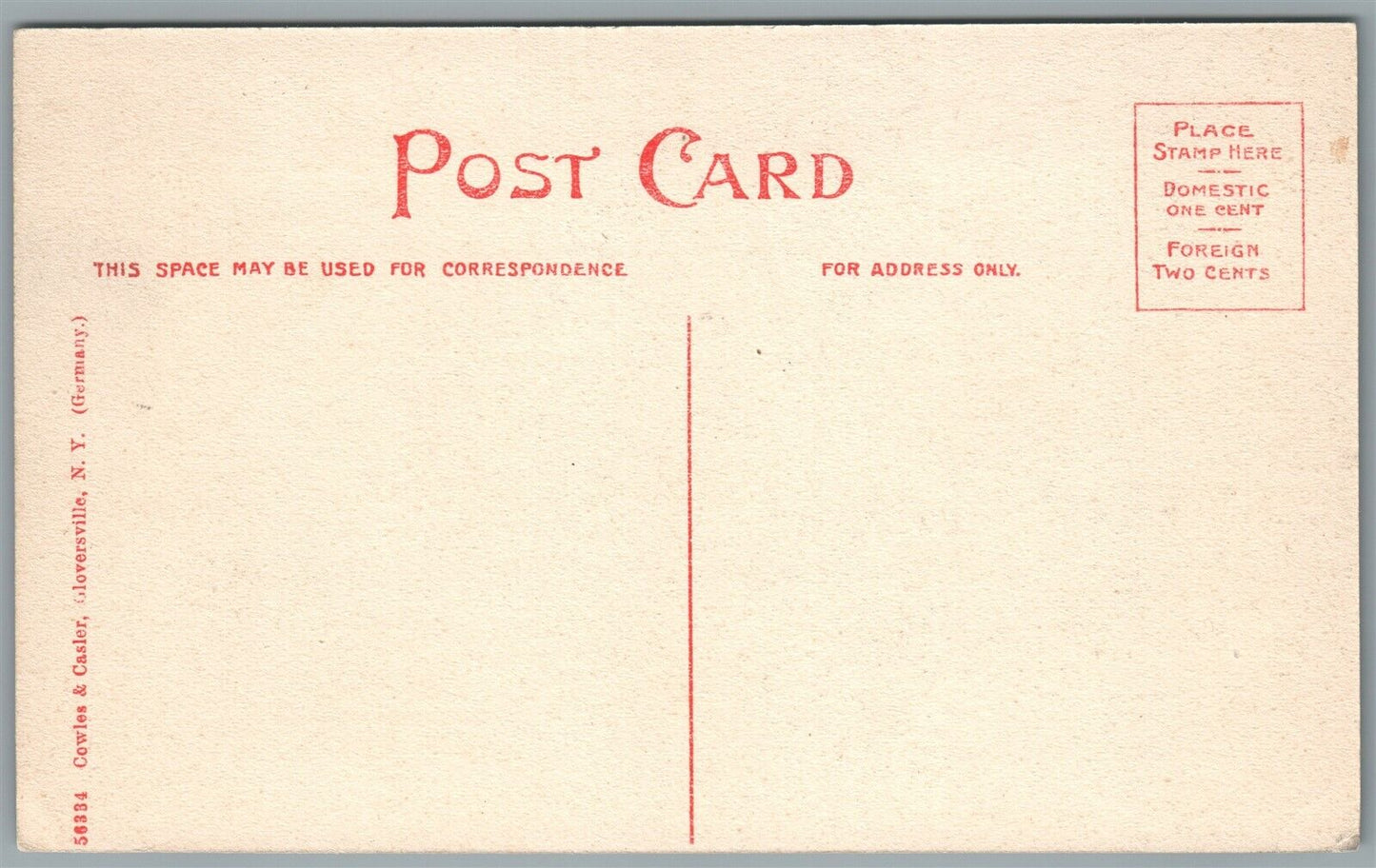 GLOVERSVILLE NY FIRST AVENUE EAST ANTIQUE POSTCARD