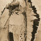 AMERICAN INDIAN CHIEF ANTIQUE REAL PHOTO POSTCARD RPPC