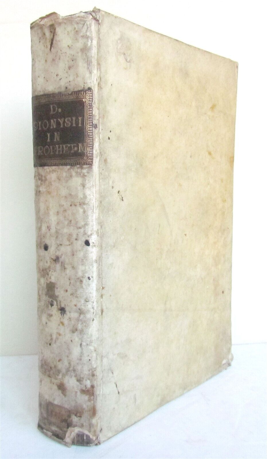 1548 Book of Prophets Commentaries by Dionysius Carthusian antique FOLIO vellum