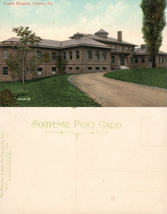 CHESTER PA CROZER HOSPITAL ANTIQUE POSTCARD