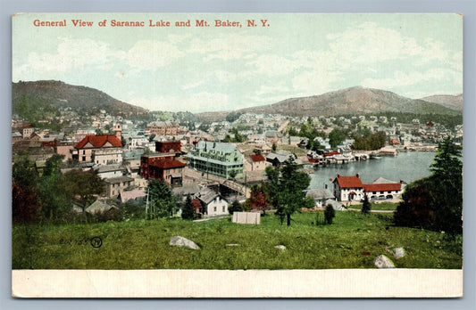 MT.BAKER NY SARANAC LAKE ANTIQUE POSTCARD