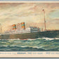 HOLLAND AMERICA LINE SHIP TSS VEENDHAM VINTAGE POSTCARD