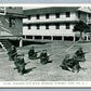 FORT DIX NJ MACHINE GUN w/ INFANTRY SUPPORT VINTAGE POSTCARD